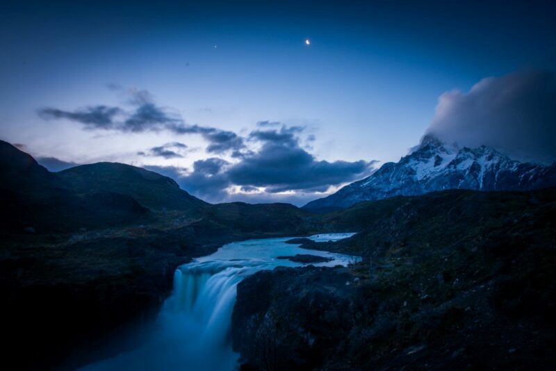 Torres del Paine in Springtime Light Hours