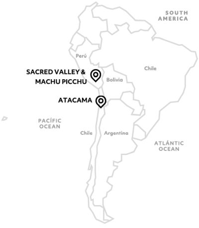 Atacama and Machu Picchu ancient lands