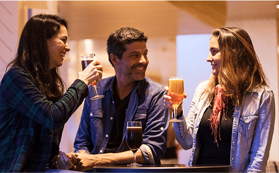 People enjoying in the bar