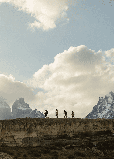 Lodge Explora with views to the Mountains in Torres del Paine Patagonia