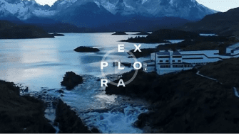 Lodge Explora with views to the Mountains in Torres del Paine Patagonia