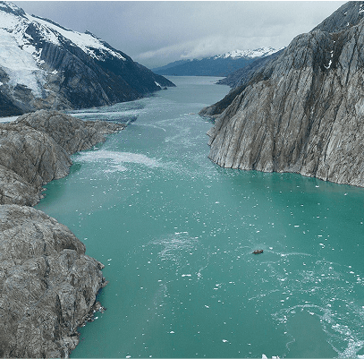 Un fiordo en Tierra del fuego