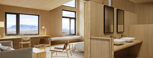 Lodge in El Calafate, in the heart of Argentine Patagonia.