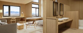 Lodge in El Calafate, in the heart of Argentine Patagonia.