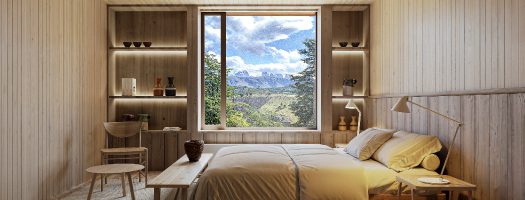 Lodge in Torres del Paine Conservation Reserve