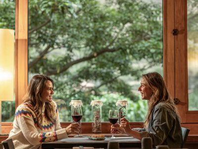 People enjoying peruvian gastronomy at Explora's award-winning lodge in Valle Sagrado, Peru