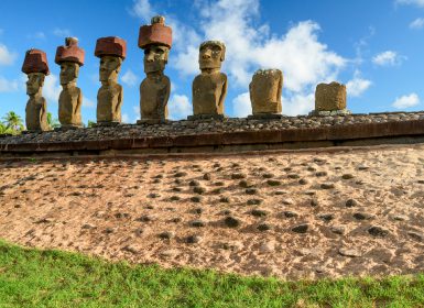 Moai in Easter Island.