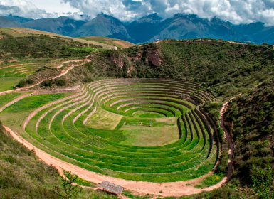 Moray site in Sacred Valley, Peru.