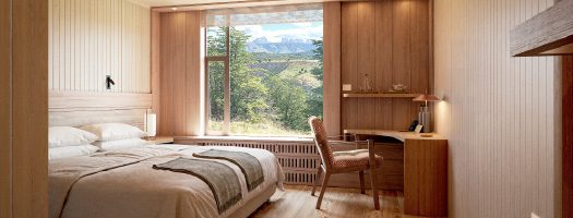 Room with incredible views in Torres del Paine Conservation Reserve Lodge