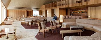 Interior common areas renderings of Torres del Paine Conservation Reserve Lodge