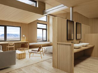 El Calafate lodge, room with distant views of Perito Moreno Glacier