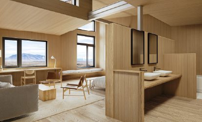 El Calafate lodge, room with distant views of Perito Moreno Glacier