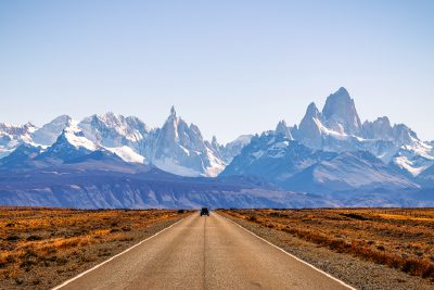 Highway overlooking Fitz Roy.