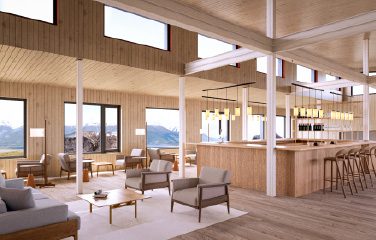 Renders Lodge El Calafate interior