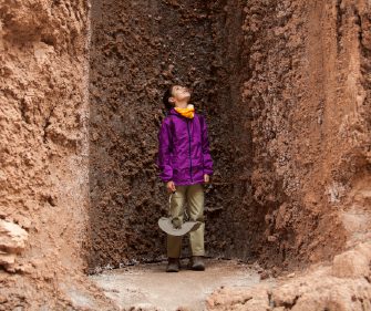 Girl exploring Atacama
